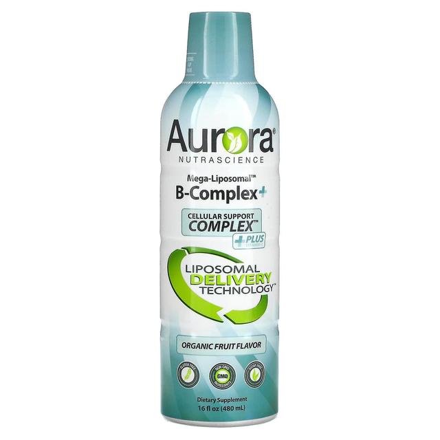 Aurora Nutrascience, Mega-Liposomal B-Complex+, Organic Fruit, 16 fl oz (480 ml) on Productcaster.