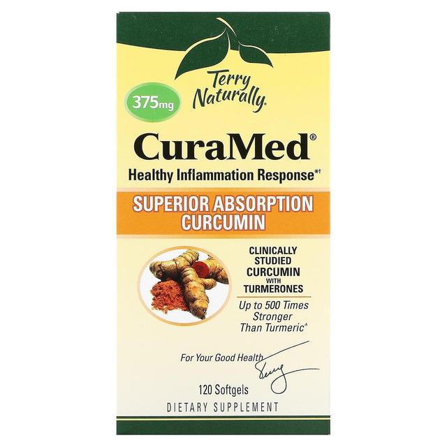 Terry Naturally Terry Natürlich, CuraMed, 375 mg, 120 Softgels on Productcaster.