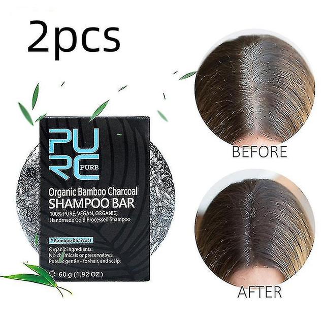 Clloio 2x Hair Color Dye Treatment Bamboo Charcoal Clean Detox Soap Bar Black Hair Shampoo on Productcaster.