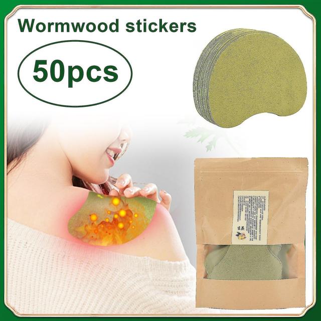 Exwo 50pcs Neck Knee Plaster Sticker Wormwood Extract Pain Joint Ache Relief Patches on Productcaster.