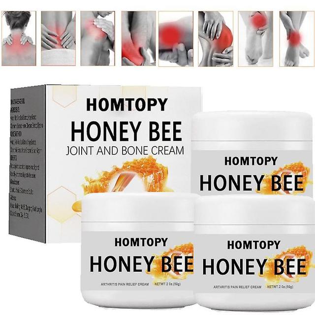 3pcs Bee Pain Relief Bone Healing Cream Natural Ingredients Promote Blood Circulation To Improve Joint Discomfort Patients on Productcaster.