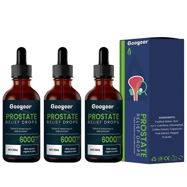 1-5pcs Googeer Prostate Treatment Drops Men Relieve Urinary Pain Frequent Urination 3pcs on Productcaster.