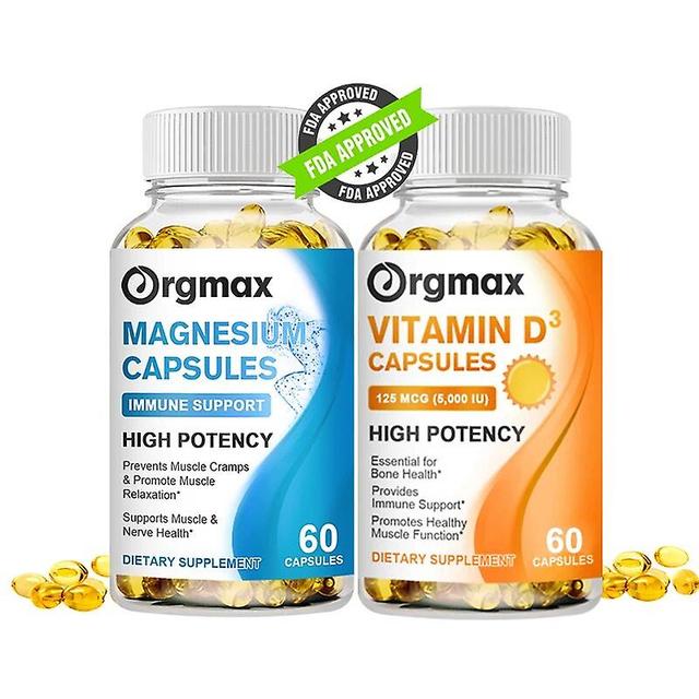 Supplément composé de complexe de magnésium à haute absorption Vitamine D3 Capsules Végétalien pour hommes Femmes Complément alimentaireTIB TIB . 2... on Productcaster.