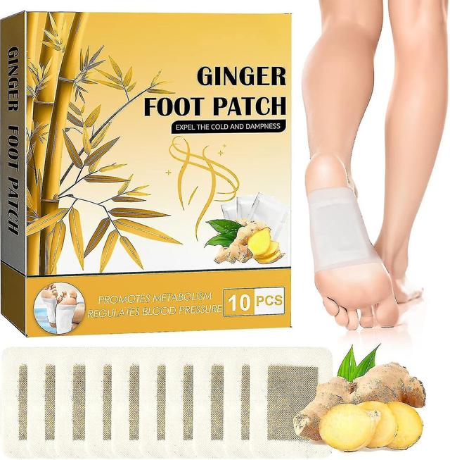 Ginger Plasters Feet, Deep Ginger Foot Patches, Better Sleep Stress Relief Ginger Foot Patches For F 20pcs on Productcaster.