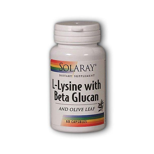 Solaray l-lysine met bèta-glucaan, 60 ct on Productcaster.