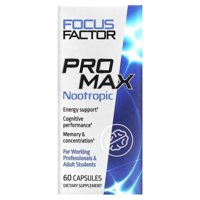 Focus Factor, Pro Max nootropiini, 60 kapselia on Productcaster.