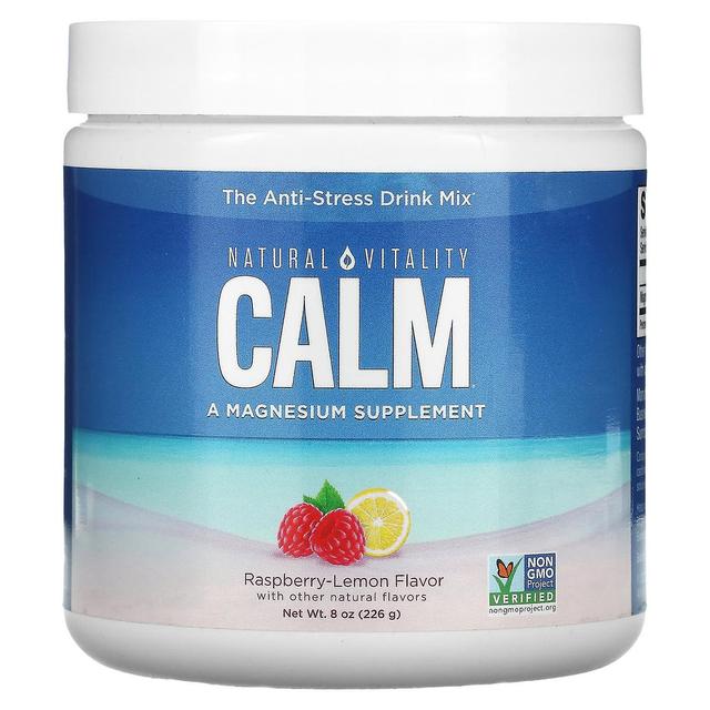 Natural Vitality, CALM, The Anti-Stress Drink Mix, Raspberry-Lemon, 8 oz (226 g) on Productcaster.