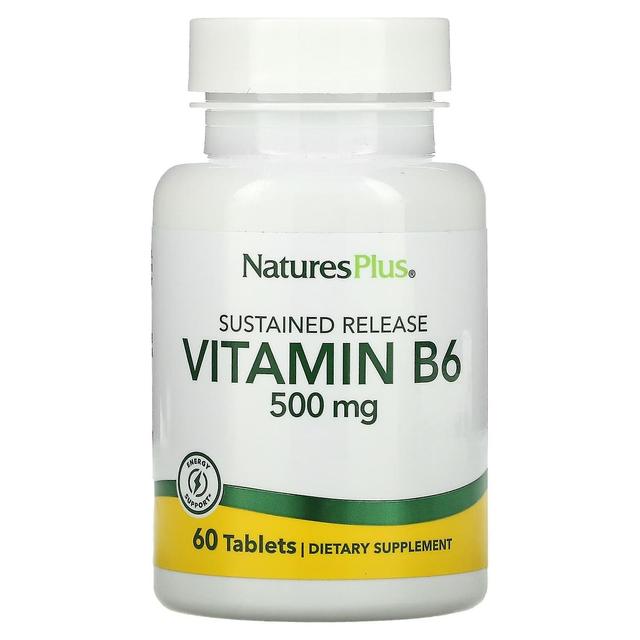 Nature's Plus NaturesPlus, Vitamin B6, Sustained Release, 500 mg, 60 Tablets on Productcaster.