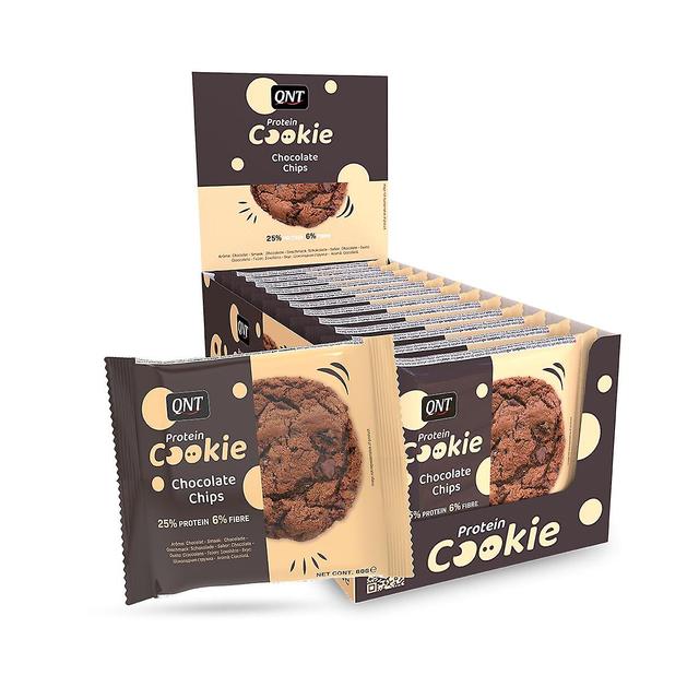 QNT Protein Cookie 12 x 60g rik på protein og fiber on Productcaster.