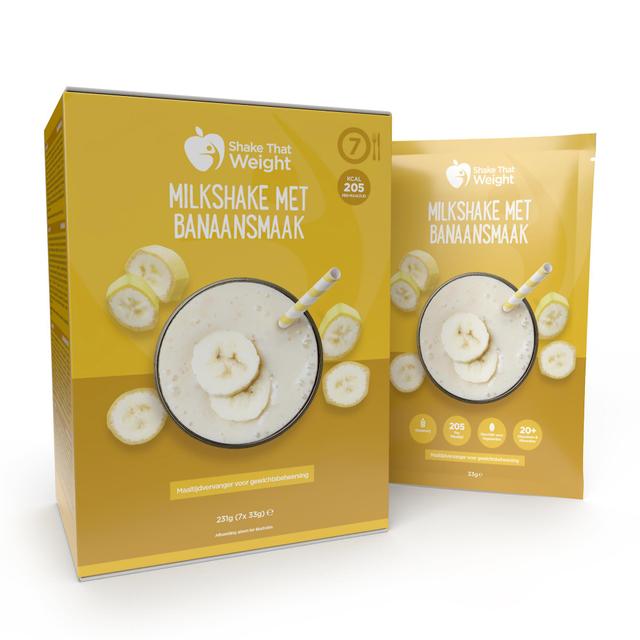 Shake That Weight Banana-flavoured meal shake (box of 7 servings) on Productcaster.