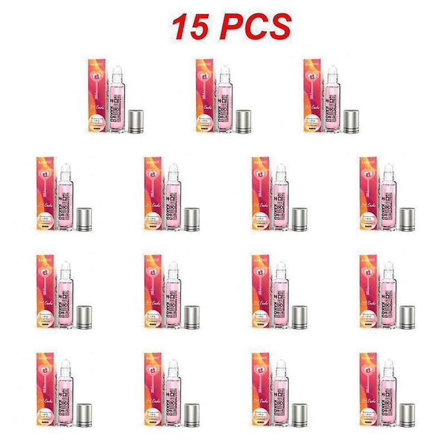 1~15pcs Pheromone Body Oil For Women 10ml Attracting Men Scent Roll-on Essential Oil Party Alluring Men Romance For Style B 15pcs on Productcaster.