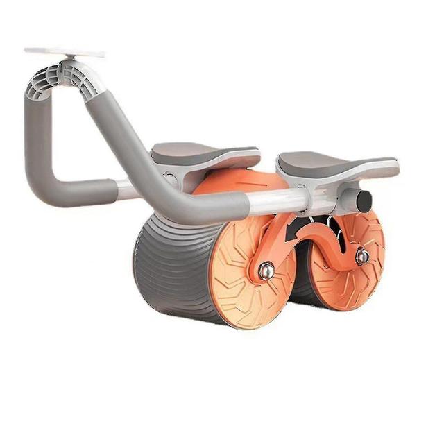 Abdominal Roller Automatic Rebound Abdominal Exercise Fitness Equipment Household orange on Productcaster.