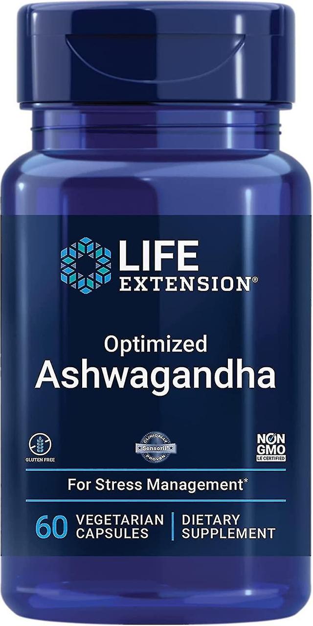 Life Extension Optimized Ashwagandha 60 Vegetarian Capsules on Productcaster.