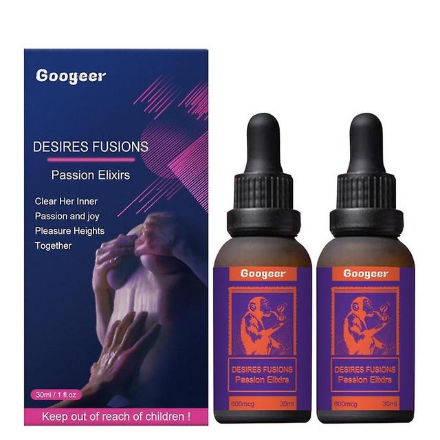 Desire Fusion Passion Elixir, Secret Happy Drops Increasing Blood Flow, Pleasurepeak Drops 2pcs on Productcaster.