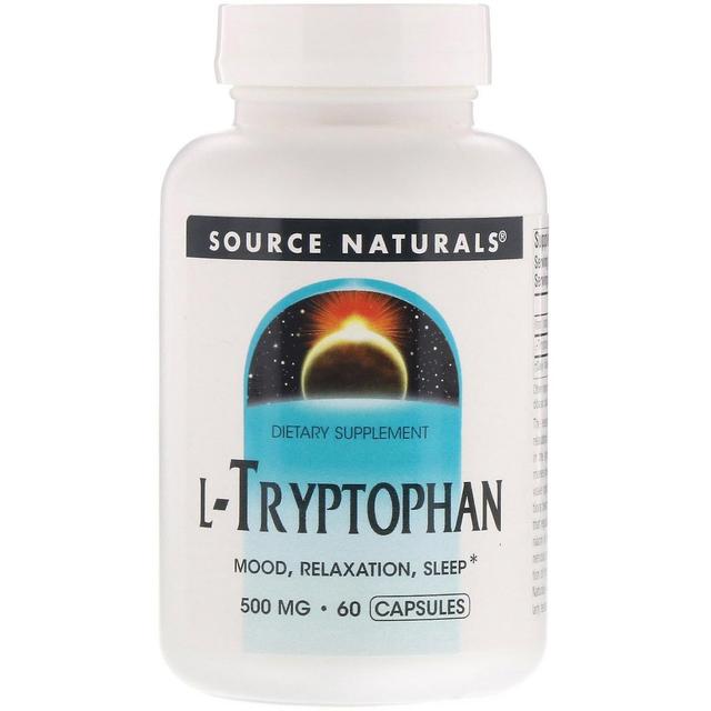 Source Naturals Fonte Naturali, L-Tryptophan, 500 mg, 60 Capsule on Productcaster.