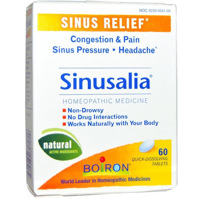 Boiron, Sinusalia, Sinus Relief, 60 Quick-Dissolving Tablets on Productcaster.