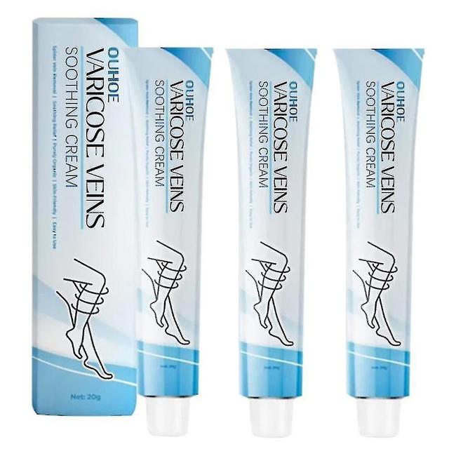 1-3Pcs Massage Varicose Cream Relieves Leg Vascular Protrusion, Varicose Veins, Earthworm Leg Repair Tool on Productcaster.