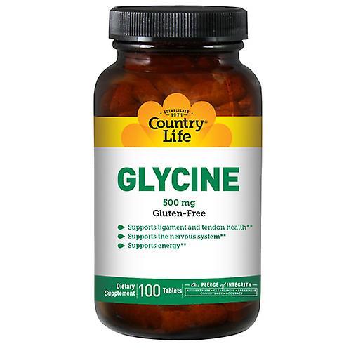 Country Life Glycine with B-6, 500 MG, 100 Tabs (Pack of 2) on Productcaster.