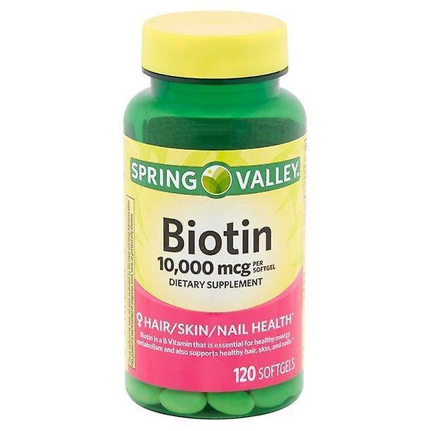 Spring Valley Jarné údolie biotín softgels, 10,000 mcg, 120 počet on Productcaster.