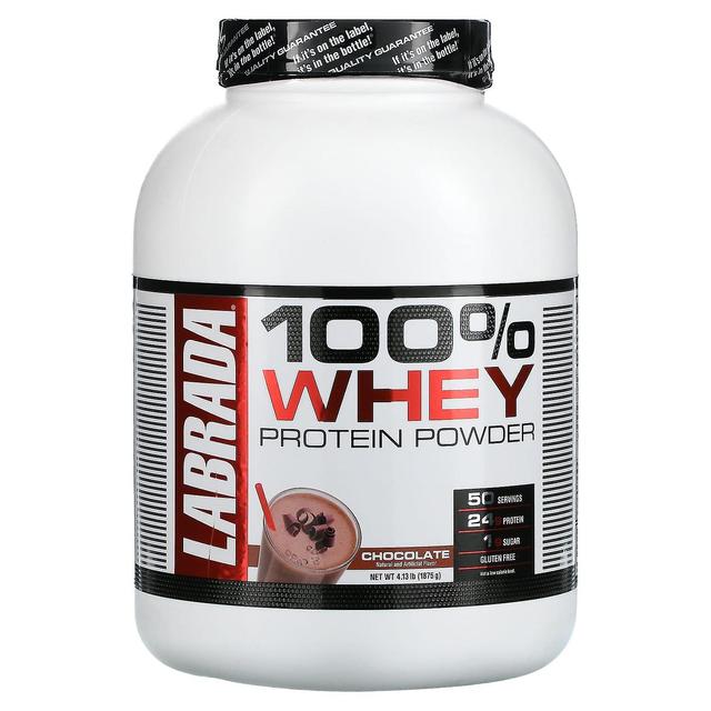 Labrada Nutrition, 100% proteine del siero di latte, cioccolato, 4,13 lb (1.875 g) on Productcaster.