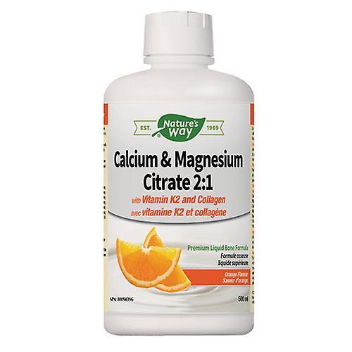 Nature s Way Nature's Way Calcium & Magnesium Citrate 2:1 with Vitamin K2 & Collagen, Orange 16.9 Oz on Productcaster.