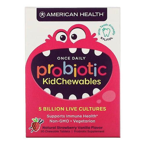 American Health Kids Chewable Strawberry Vanilla, 30 Tabs (Pack of 4) on Productcaster.