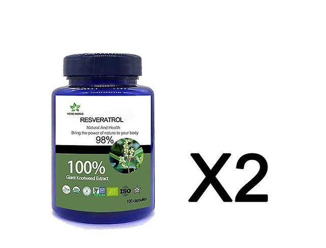 Vorallme Natural Resveratrol 100pcs/bottle 100% Polygonum Cuspidatum Extract Powder 2 bottle 100pcs on Productcaster.