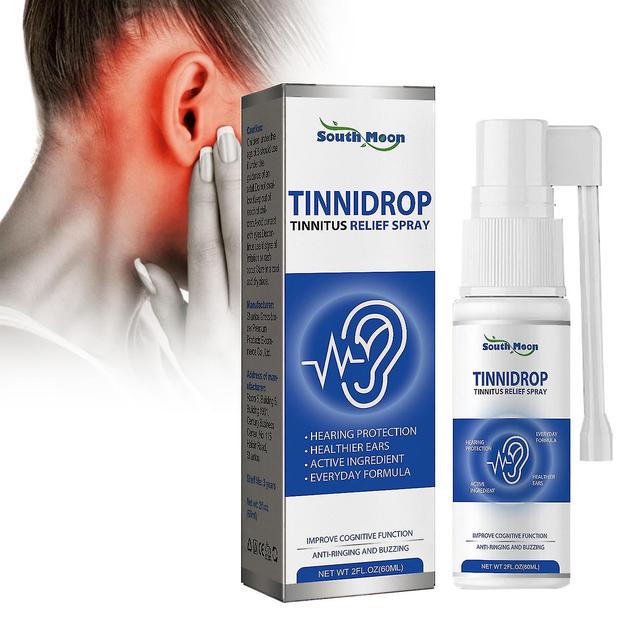 60ml Tinnitus Relief Spray Quick Dry Formula korvanpuhdistusliuos miehille Naiset Aikuiset Vanhimmat on Productcaster.