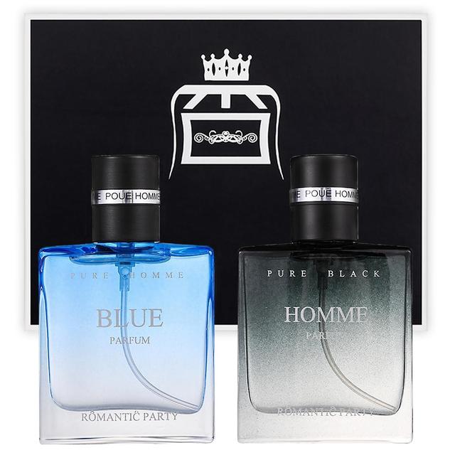 Mamusk Cupid Cologne For Men,perfume Kit For Men With Lasting Scent Gift For Men Male Perfume Portable For Travel Blue x Black on Productcaster.