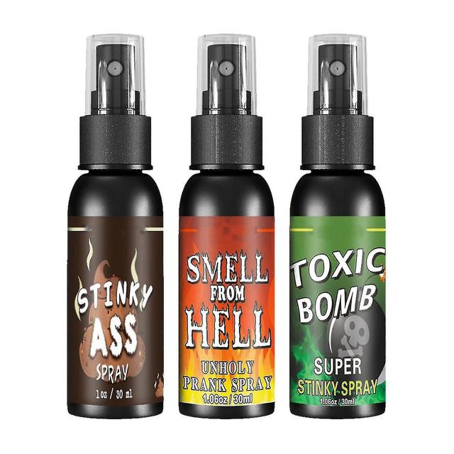 3 Pack Liquid Assfart Spray Extra Strong Smell From Hell For Adults Or Children-yyc on Productcaster.