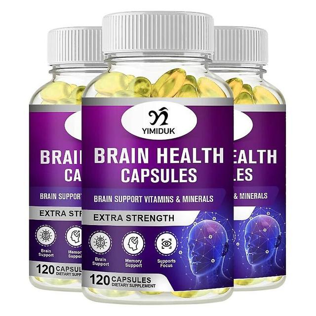 Vorallme Ginkgo Biloba Capsules Which Help Nootropic Brain Supplements for Memory & Focus - Brain Booster Supplement 3 Bottles 120 pcs on Productcaster.