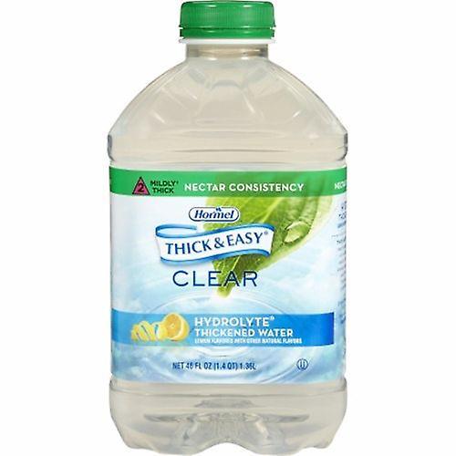 Hormel Thickened Water Thick & Easy Hydrolyte 46 oz. Container Bottle Lemon Flavor Ready to Use Nectar Co, Count of 1 (Pack of 6) on Productcaster.