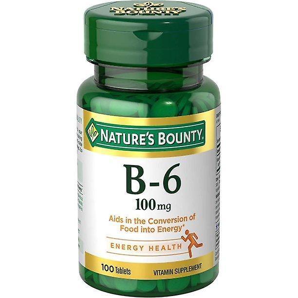 Natures Bounty Naturens dusør vitamin b-6 tabletter, 100 mg, 100 ct on Productcaster.