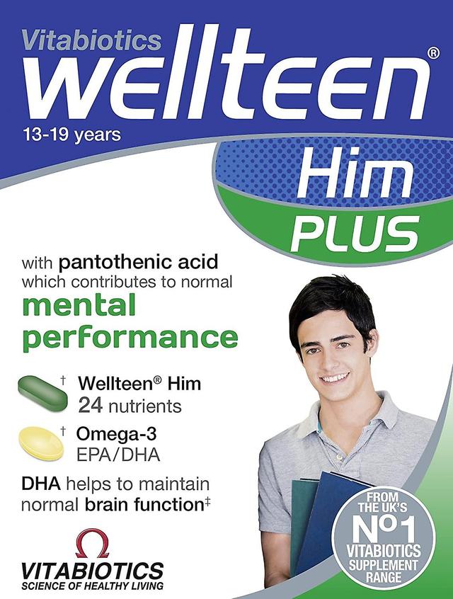 Vitabiotics Wellteen Him Plus tabletter, kapslar (56 totalt) on Productcaster.