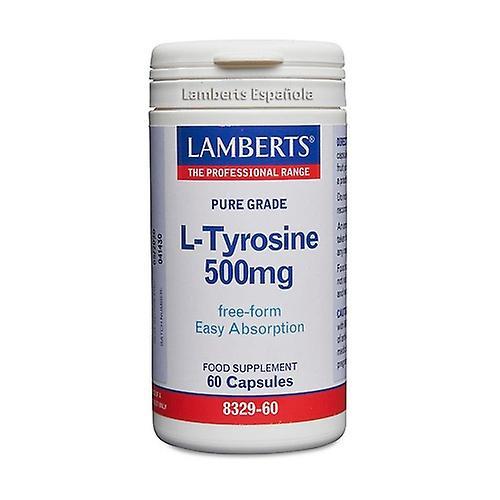 Lamberts L-Tyrosine 60 capsules of 500mg on Productcaster.