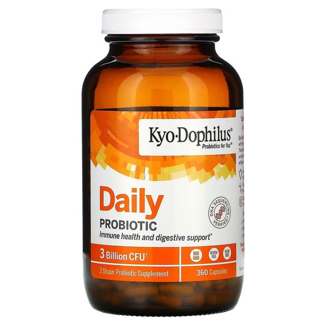 Kyolic Kyoliska, Kyo-Dophilus, Daglig probiotiska, 3 miljarder CFU, 360 kapslar on Productcaster.