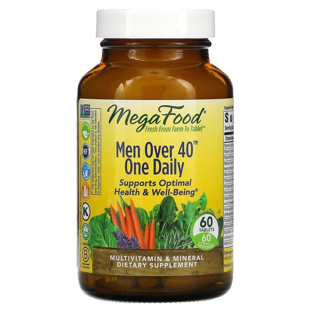 MegaFood, Homens com mais de 40 anos por dia, 60 comprimidos on Productcaster.