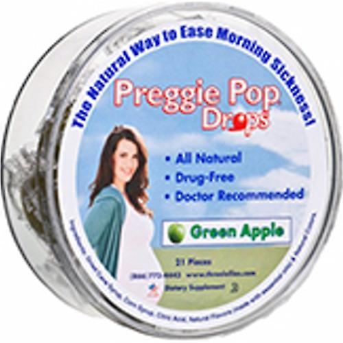 Three Lollies Drie Lollies Preggie Drops, Natural Green Apple 21 CT (Verpakking van 4) on Productcaster.