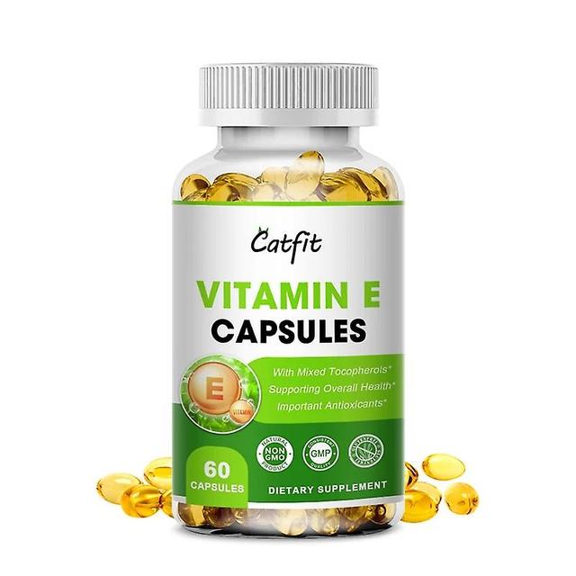 Catfit Compound Vitamin E Kapsel Antioxidans Sommersprossenentfernung Hautpflege V E Stärkung des Immunsystems Herz und Gehirn & Augen Gesundheit C... on Productcaster.