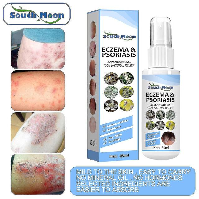 Woosien Psoriasis Spray Treatment Skin Herb Essence Dermatitis Eczematoid Eczema on Productcaster.