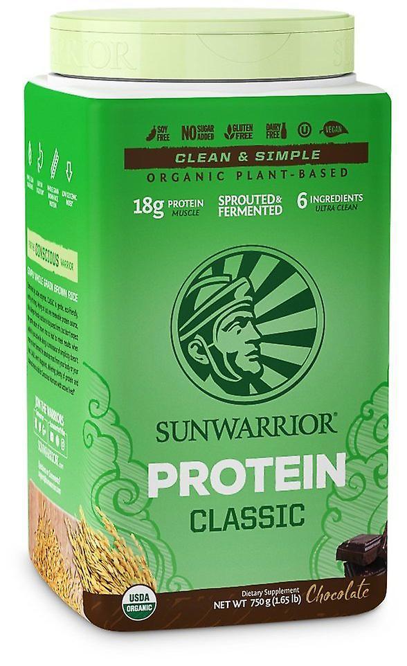 Sunwarrior Protein Classic Chocolate 750 gr on Productcaster.