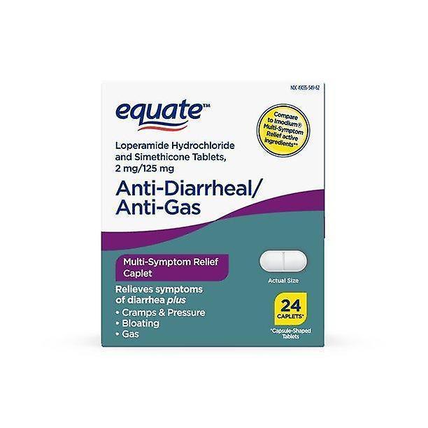 Equate Equiparar as tampas de alívio anti-diarrecial/anti-gás multi-sintomas, 24 contagem on Productcaster.