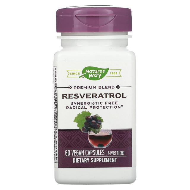 Nature's Way Naturens sätt, Premium Blend, Resveratrol, 60 Vegan kapslar on Productcaster.