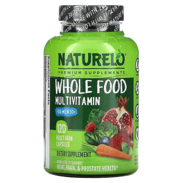 NATURELO, Multivitamínico Integral para Homens 50+, 120 Cápsulas Vegetarianas on Productcaster.