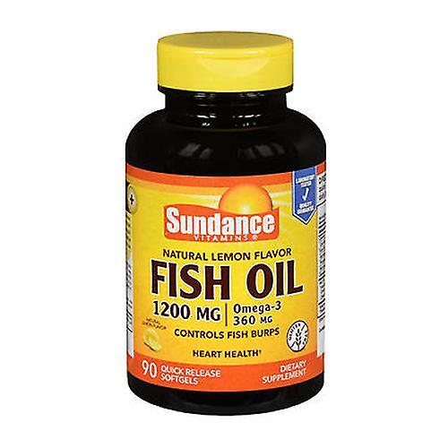 Sundance Vitamins Fish Oil - Omega-3 Softgels Natural Lemon Flavor,1200 mg,90 Tabs (Pack of 1) on Productcaster.