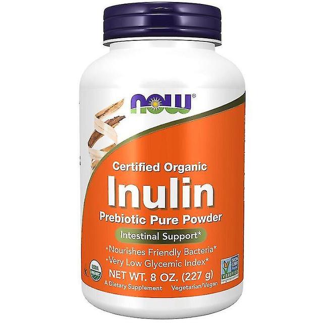 Brand Now Foods Inulin Powder, Organic 227g, Dietary Fiber, Digestive Support, Healthy Nutrition, Gluten-free Supplement on Productcaster.