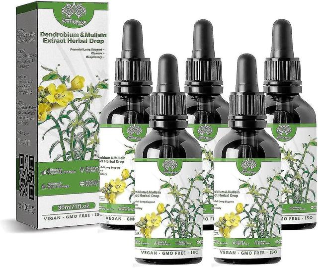 1pc Dendrobium And Mullein Extract - Powerful Lung Support, Cleansing And Respiratory System, Dendrobium And Mullein Extract Herbal Drops, Dendrobi... on Productcaster.