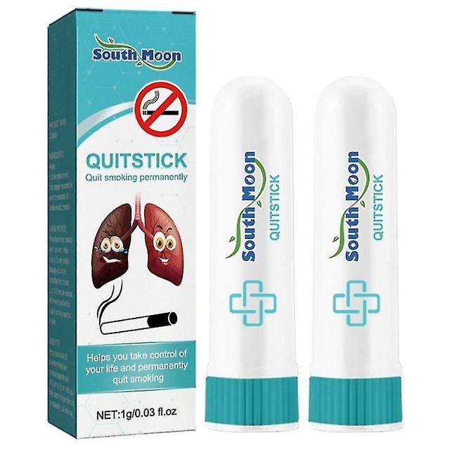 2pcs Anti Smoke Stick Eliminate Smoking Desire Effective Dispel Smoke Addiction Natural Herbal Stop Smoking Aid Sticker Health Care on Productcaster.