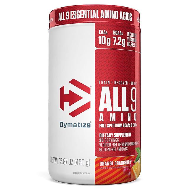 Dymatize, ALL9AMINO, appelsiinikarpalo, 15,87 oz (450 g) on Productcaster.