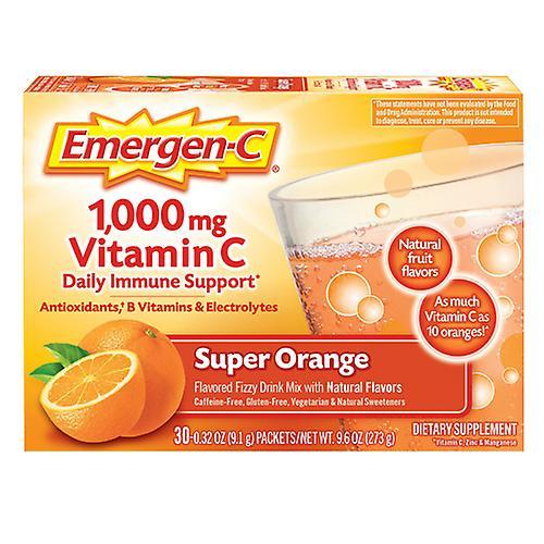 Emergen-C Super Orange,1000 mg,30 packets (Pack of 4) on Productcaster.